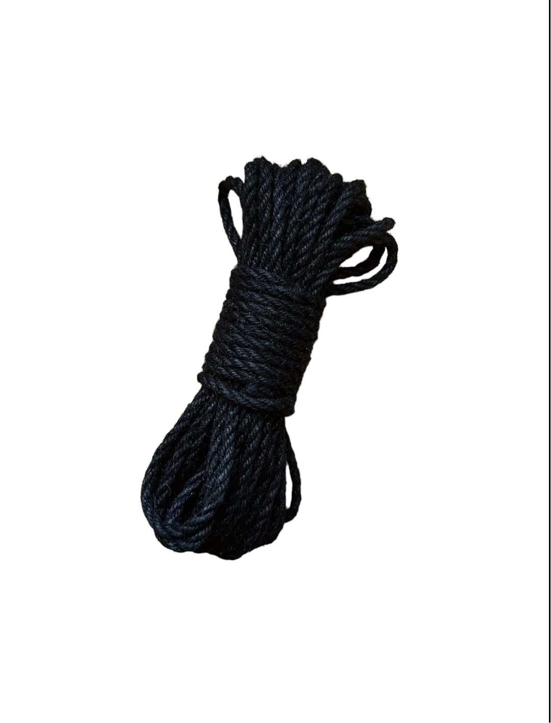 Shibari Bondageseil aus Jute, kürzere Längen, ca. 8 Meter lang, 5-6 cm dick, in Schweden hergestellt.