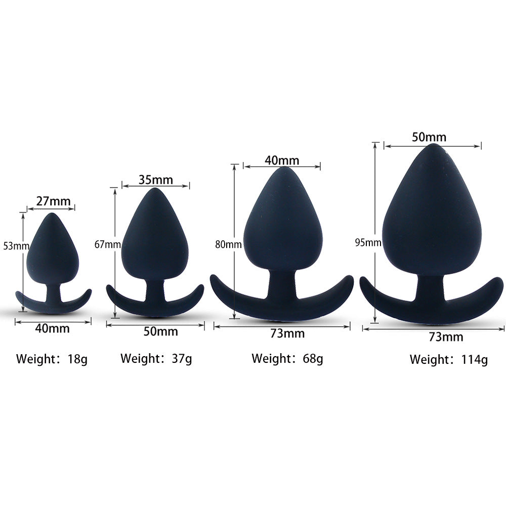 Buttplug, silicone anchor, large