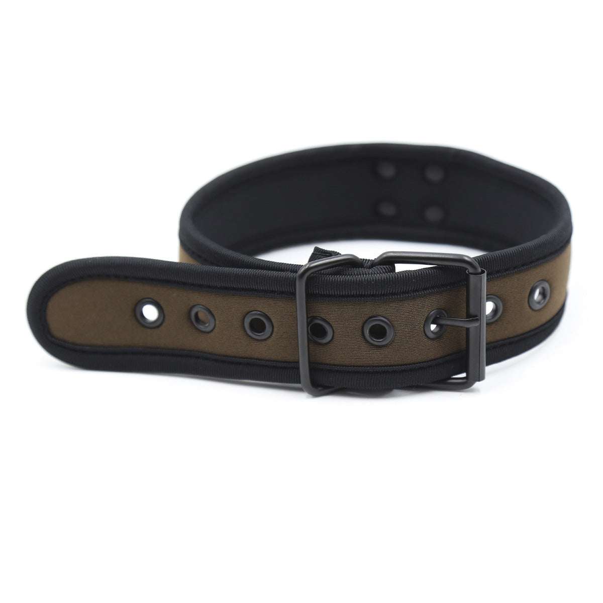 Grönt cammo halsband eller choker i neopren
