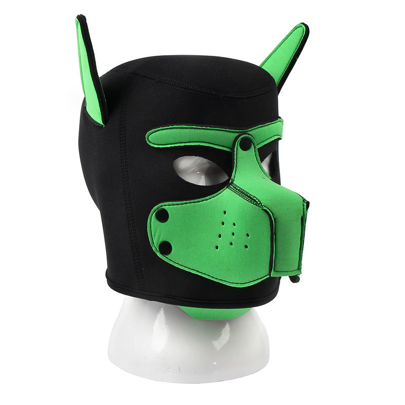Puppy play hood eller mask