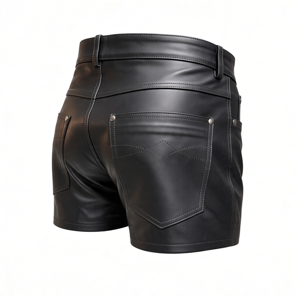 Shorts i äkta läder, 501
