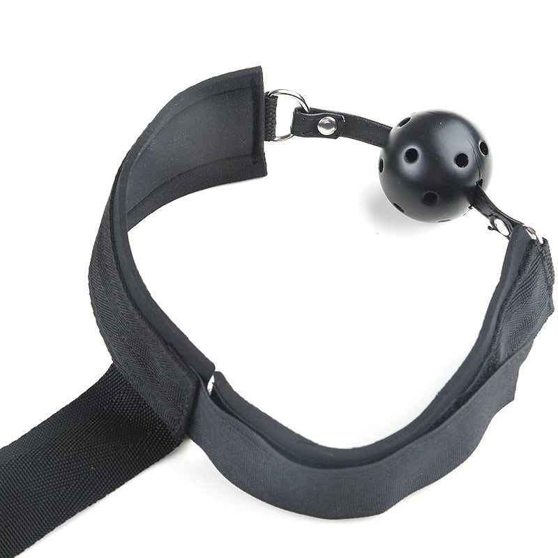 Emocionante kit bondage con mordaza, un juguete adulto diferente para juegos bondage