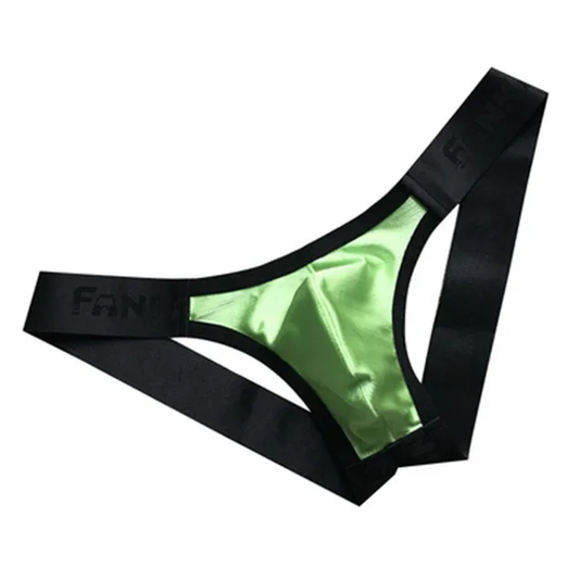 Jockstrap or briefs with a fully open back, no top band.