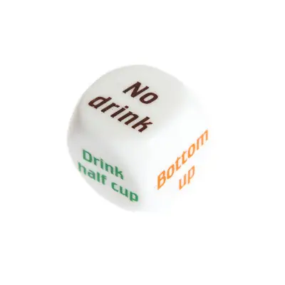 Drinks, dice game for drinks and alcohol, a fun party game