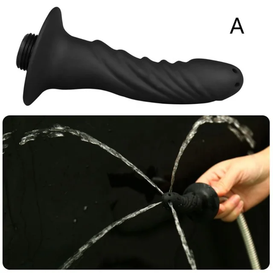 Ducha para enema: una boquilla de lavado que se adapta a la manguera de la ducha para usarla en la limpieza.
