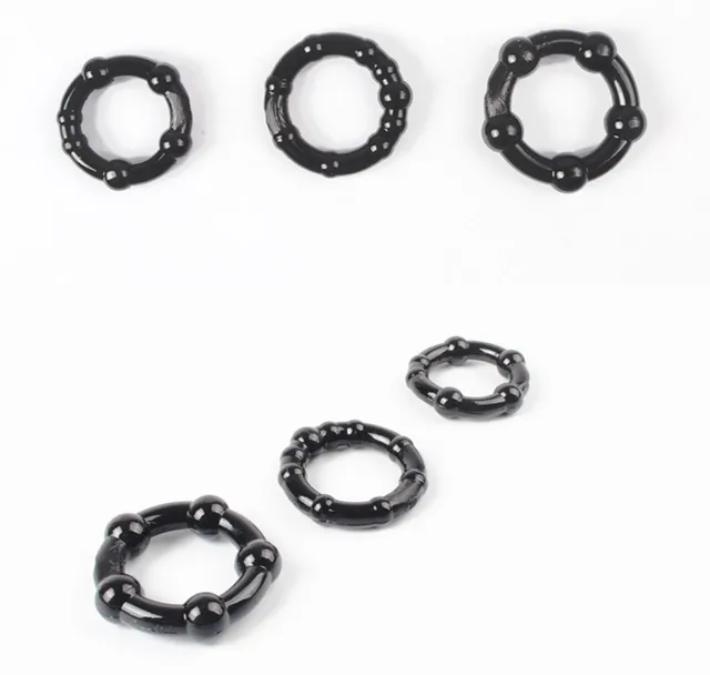 Kukring eller penisring i 3 pack. Töjbar