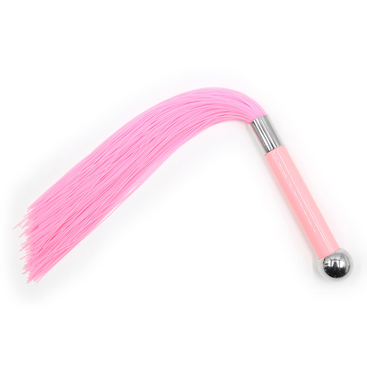 Flogger, whip and pink silicone