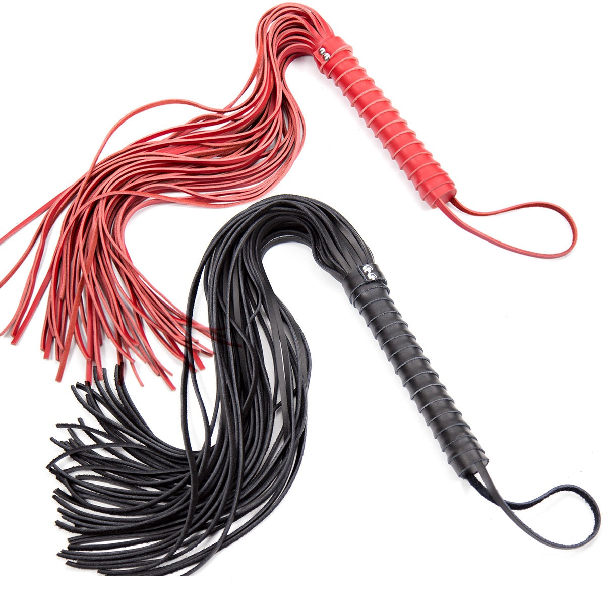 Flogger, whip in genuine leather.