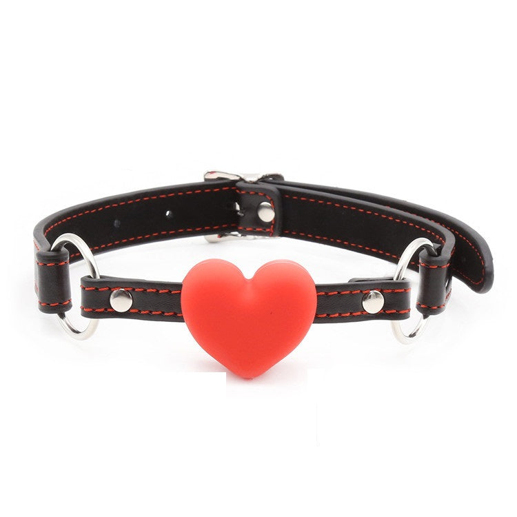 Gagball, with red silicone heart