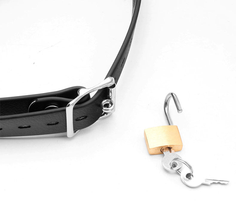 Gag tongue trapper gagball - Svart