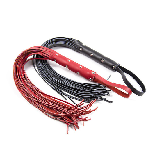 Flogger, whip and genuine leather