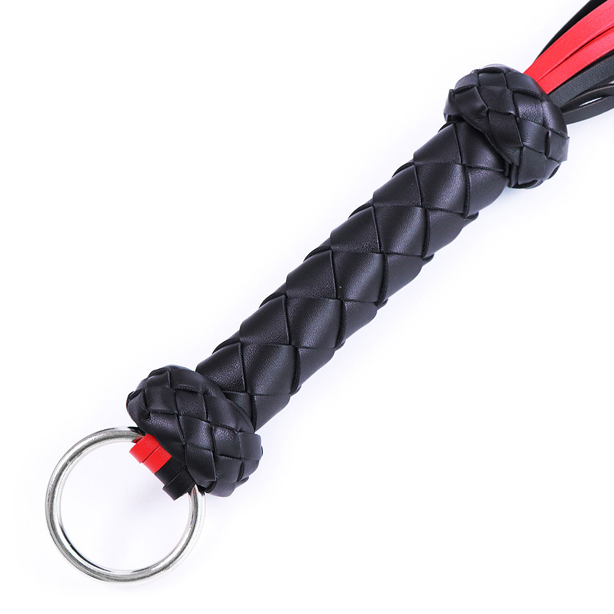 Flogger, whip in red and black