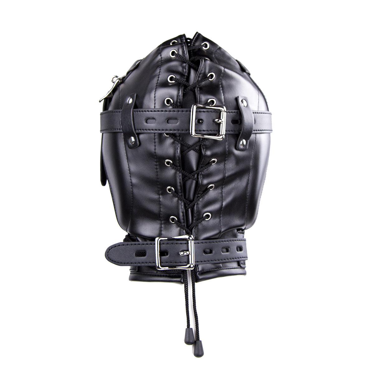 Máscara, máscara gimpmask con protección auditiva acolchada y cierre bloqueable para la boca.