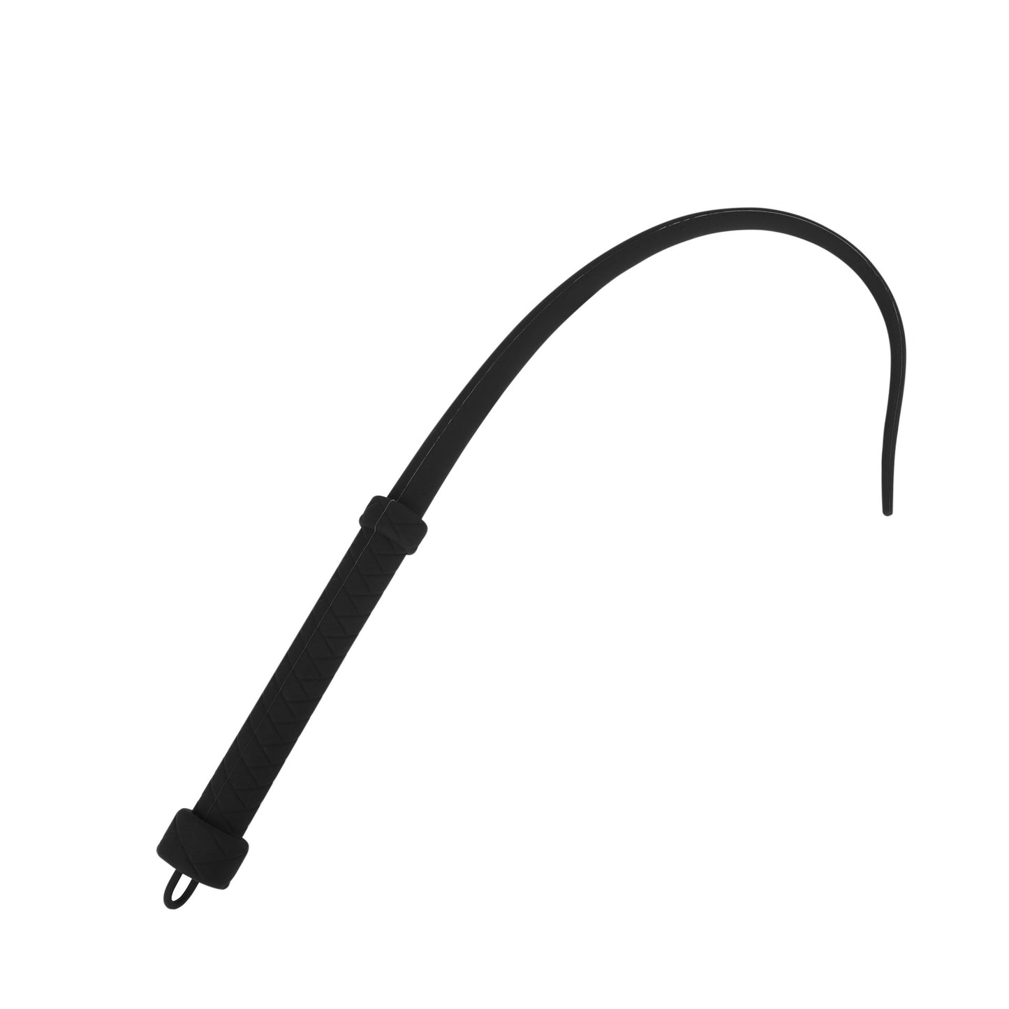 Piska i svart med form av ormpiska