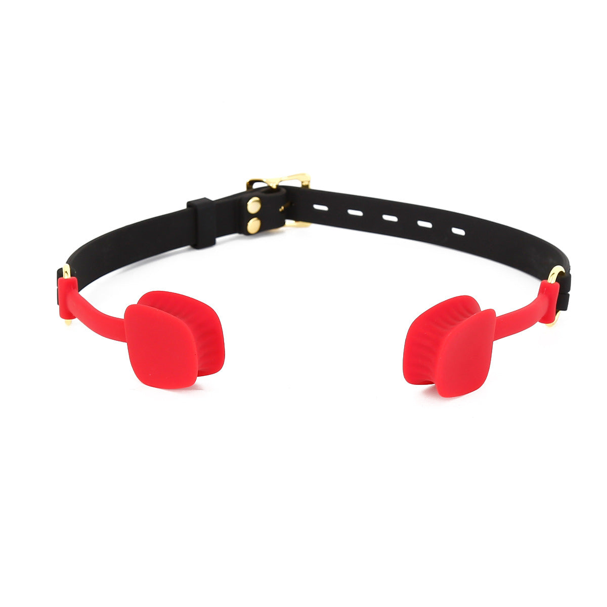 Bettskena gag, munöppnare i röd silikon