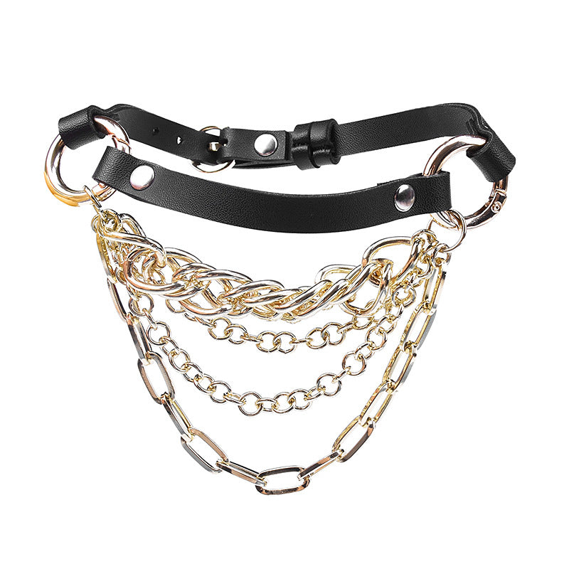 Choker or necklace with chains