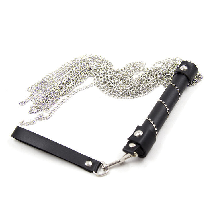 Flogger, whip in rhinestones and metal