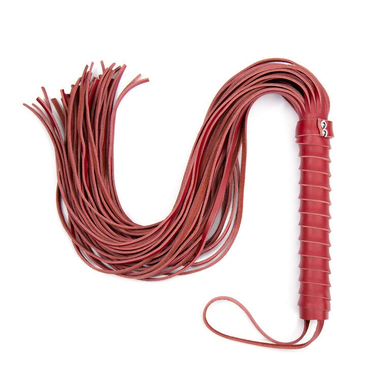 Flogger, whip in genuine leather.