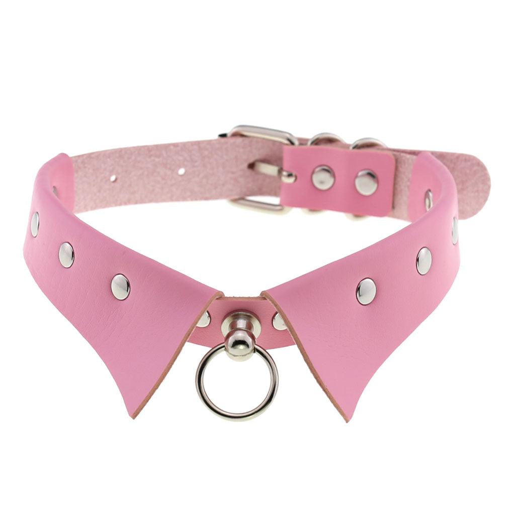 Choker halsband i rosa