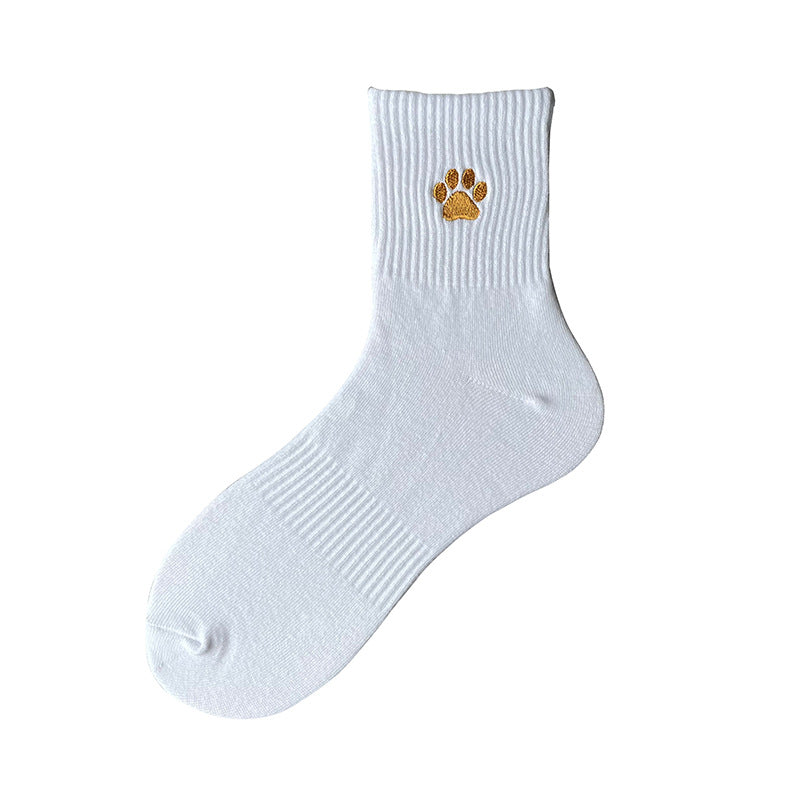 Crew-Socken in Pride-Farben, weiße, regenbogenfarbene Crew-Socken