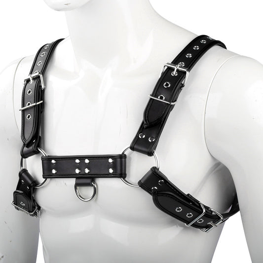 Harness, type bulldog, black