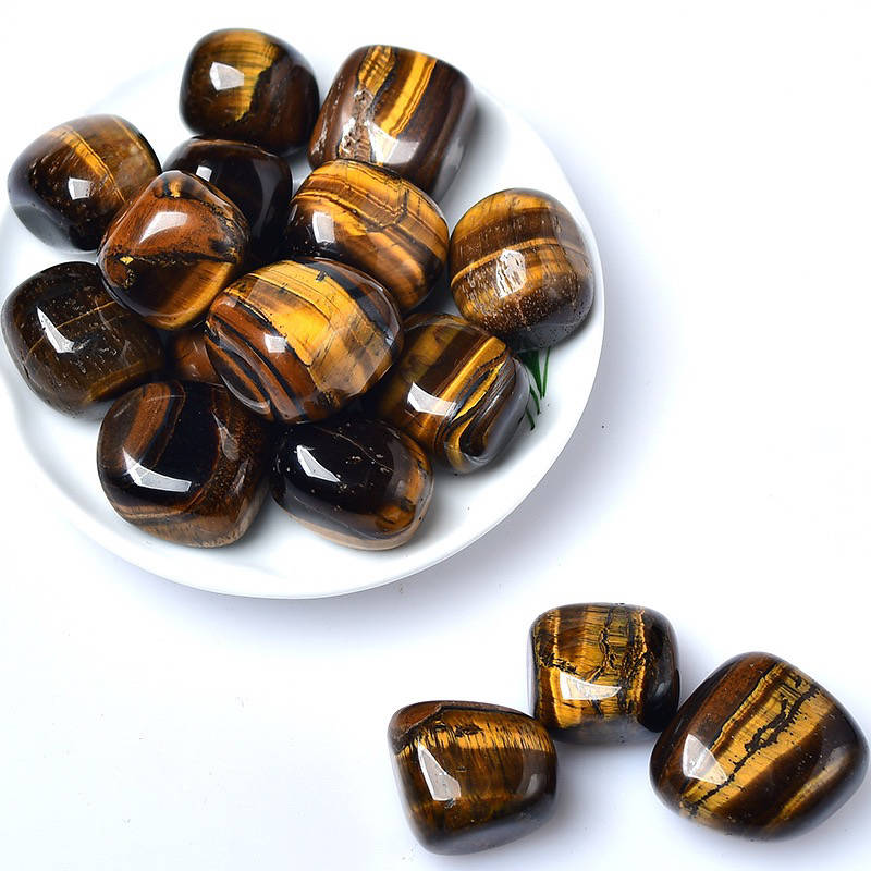 Cristal rodado, ojo de tigre