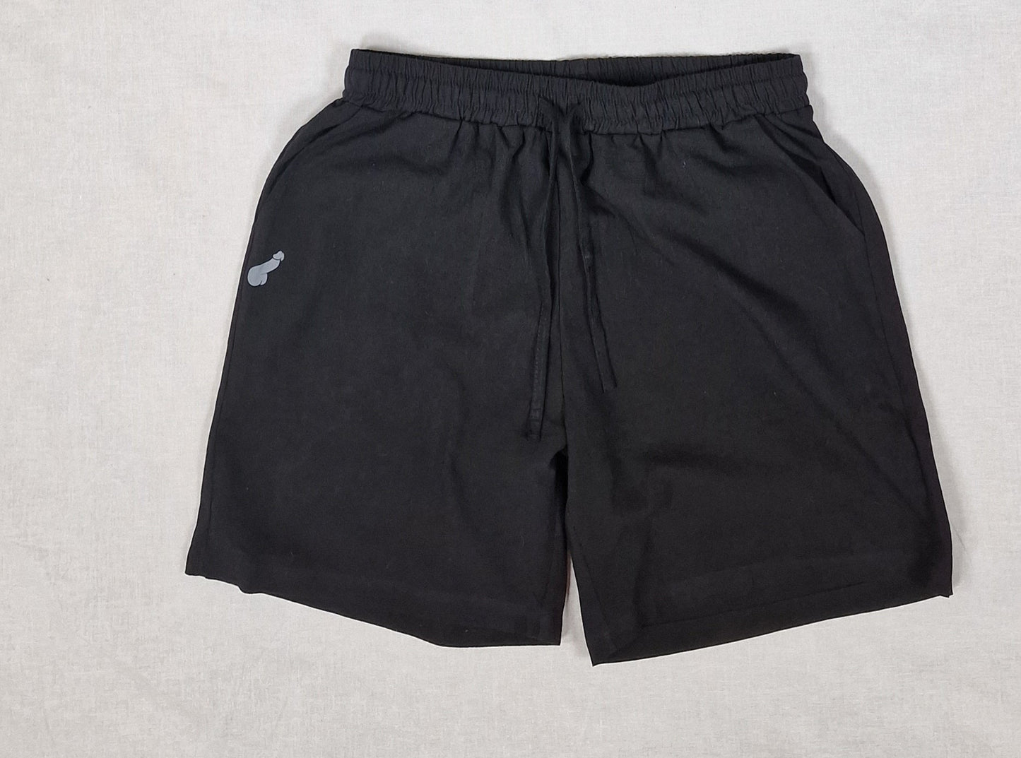 Linneshorts i olika färger