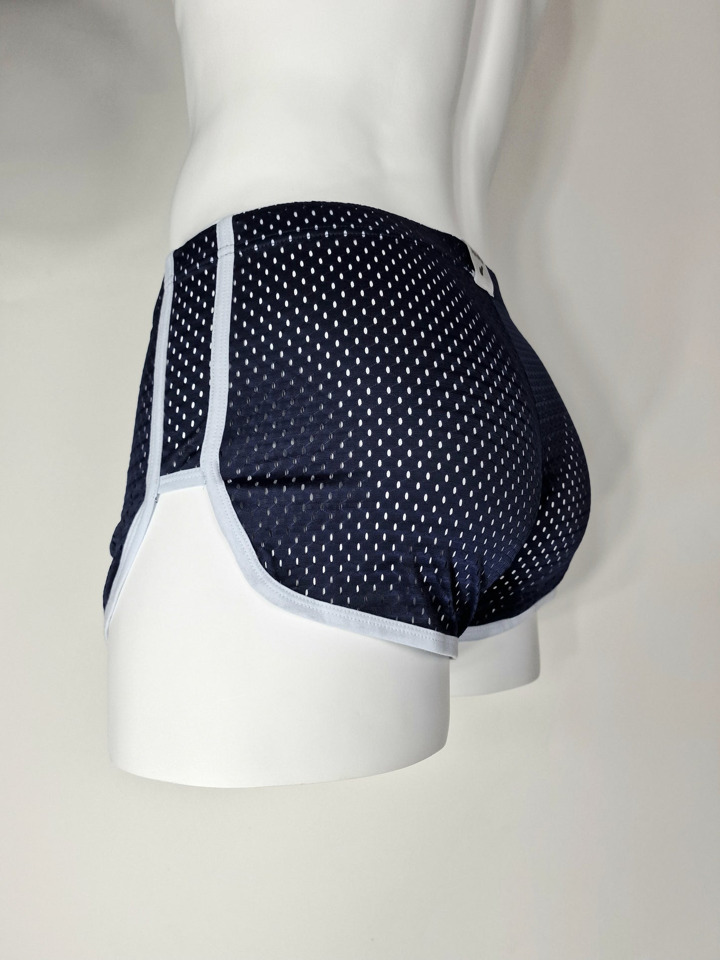 Shorts with transparent look - Navy blue