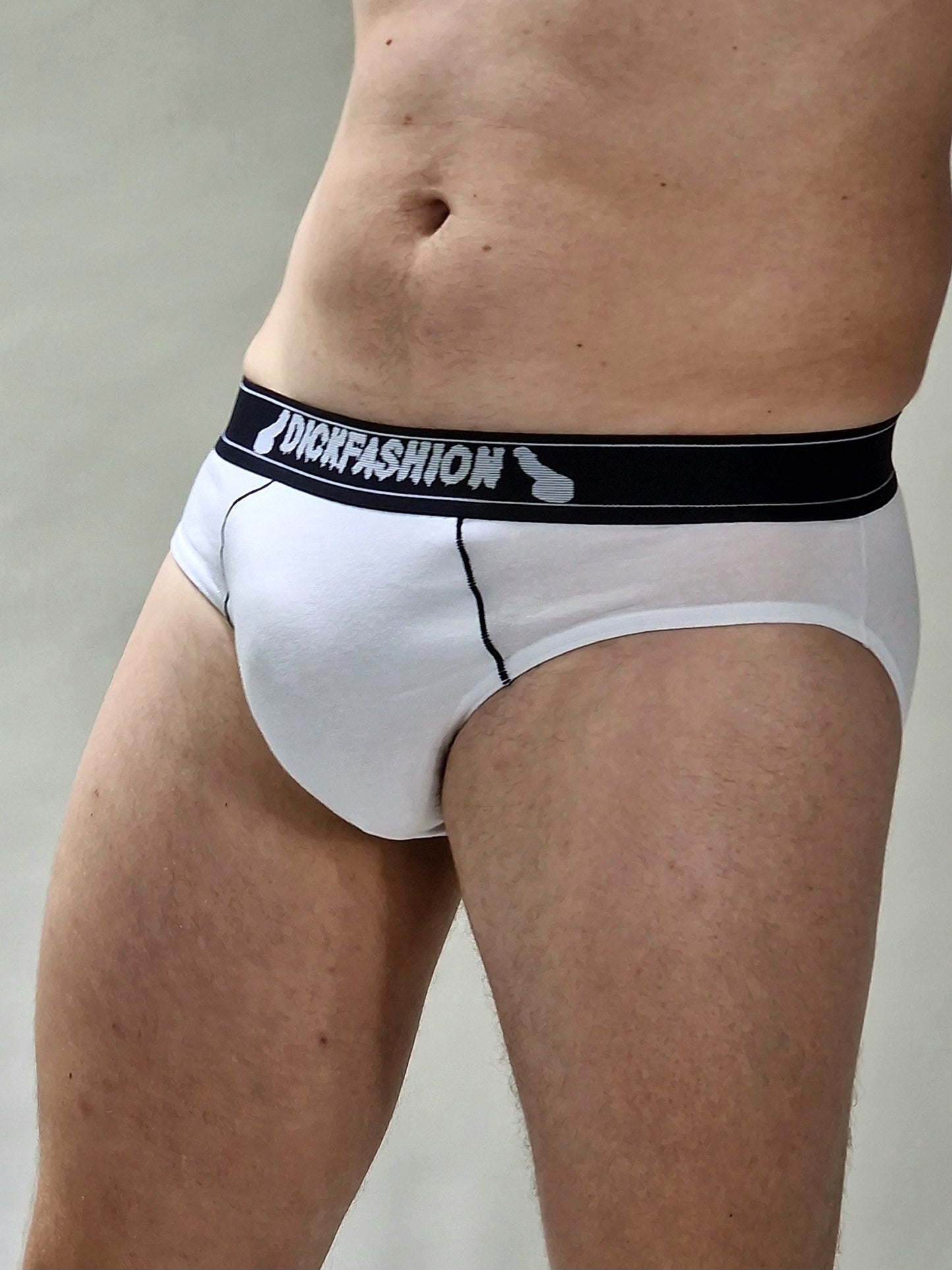 Weiße schwarze Slip-Unterhose, Herrenunterwäsche