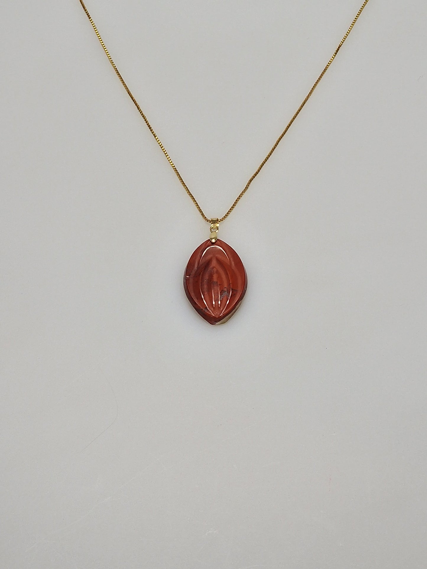 Red Jasper fiffi - Halsband av halvädelsten cirka 2.5 cm
