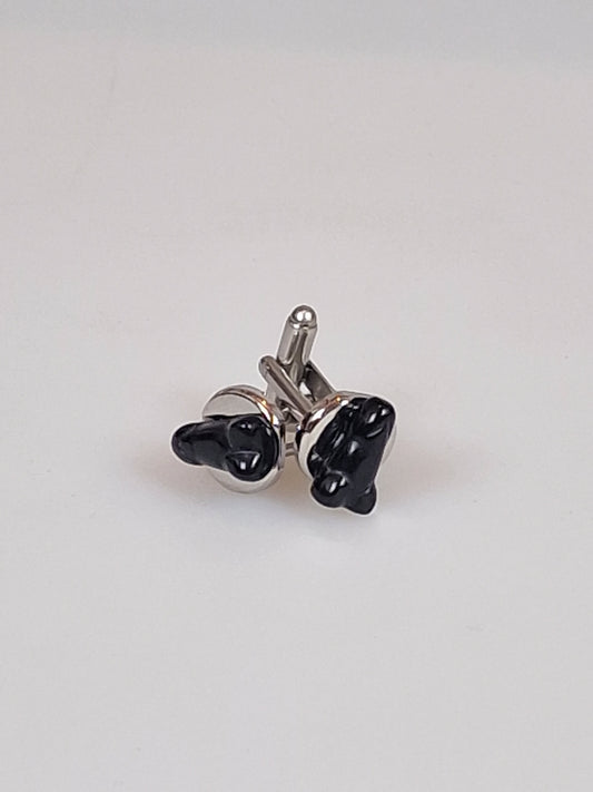 Manschettenknöpfe mit Halbedelstein Black Onyx