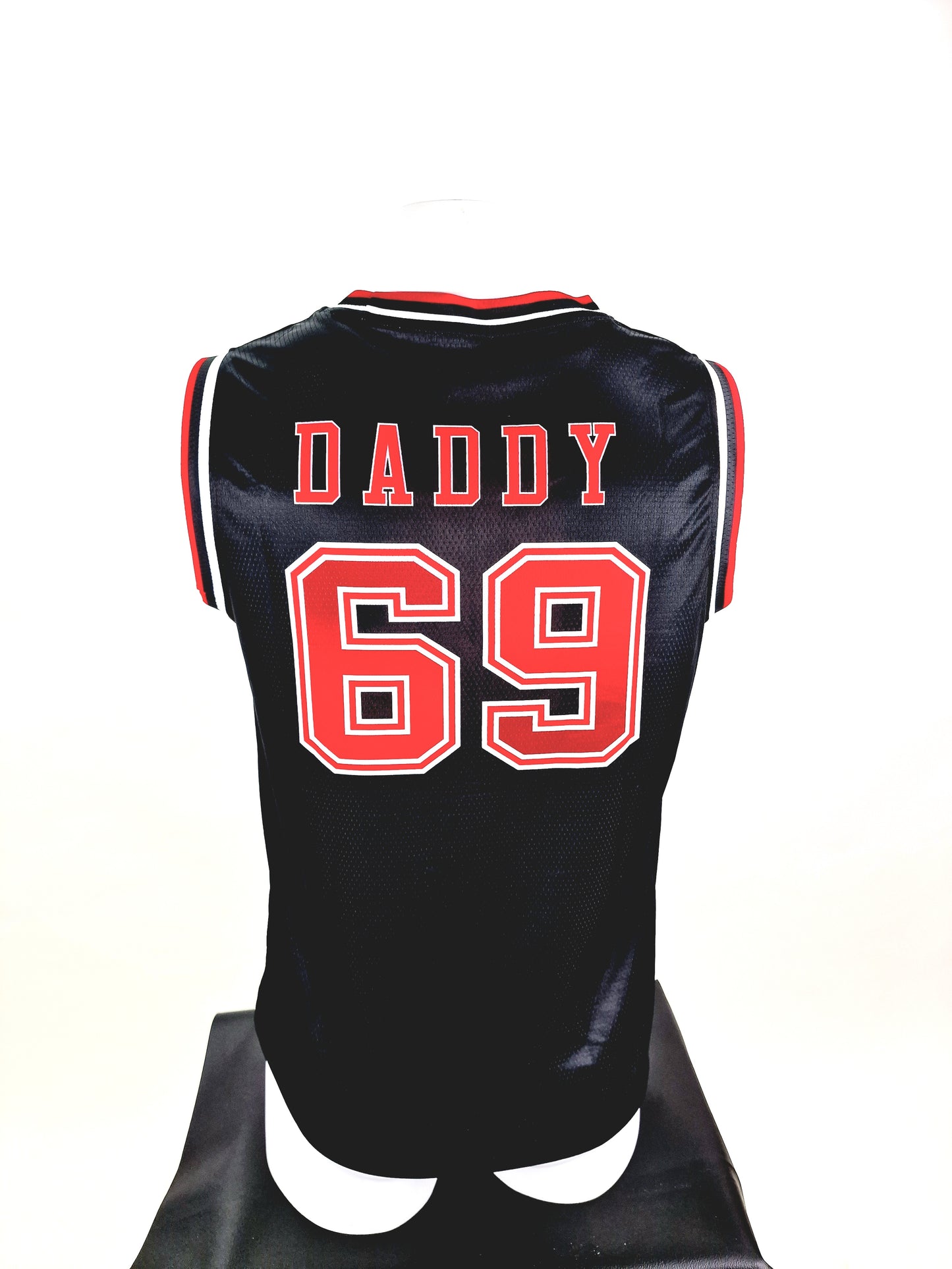 Camiseta sin mangas de baloncesto, elegante camiseta sin mangas para hombre o mujer con estampado "DADDY 69"
