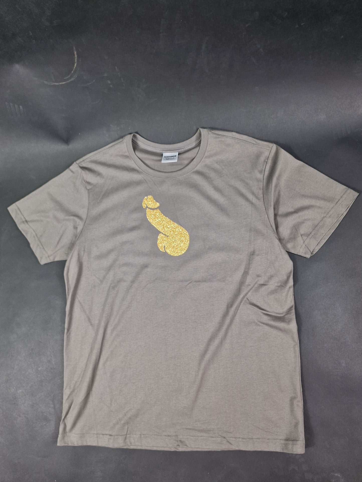 Big golden Dick - Grå regular cotton