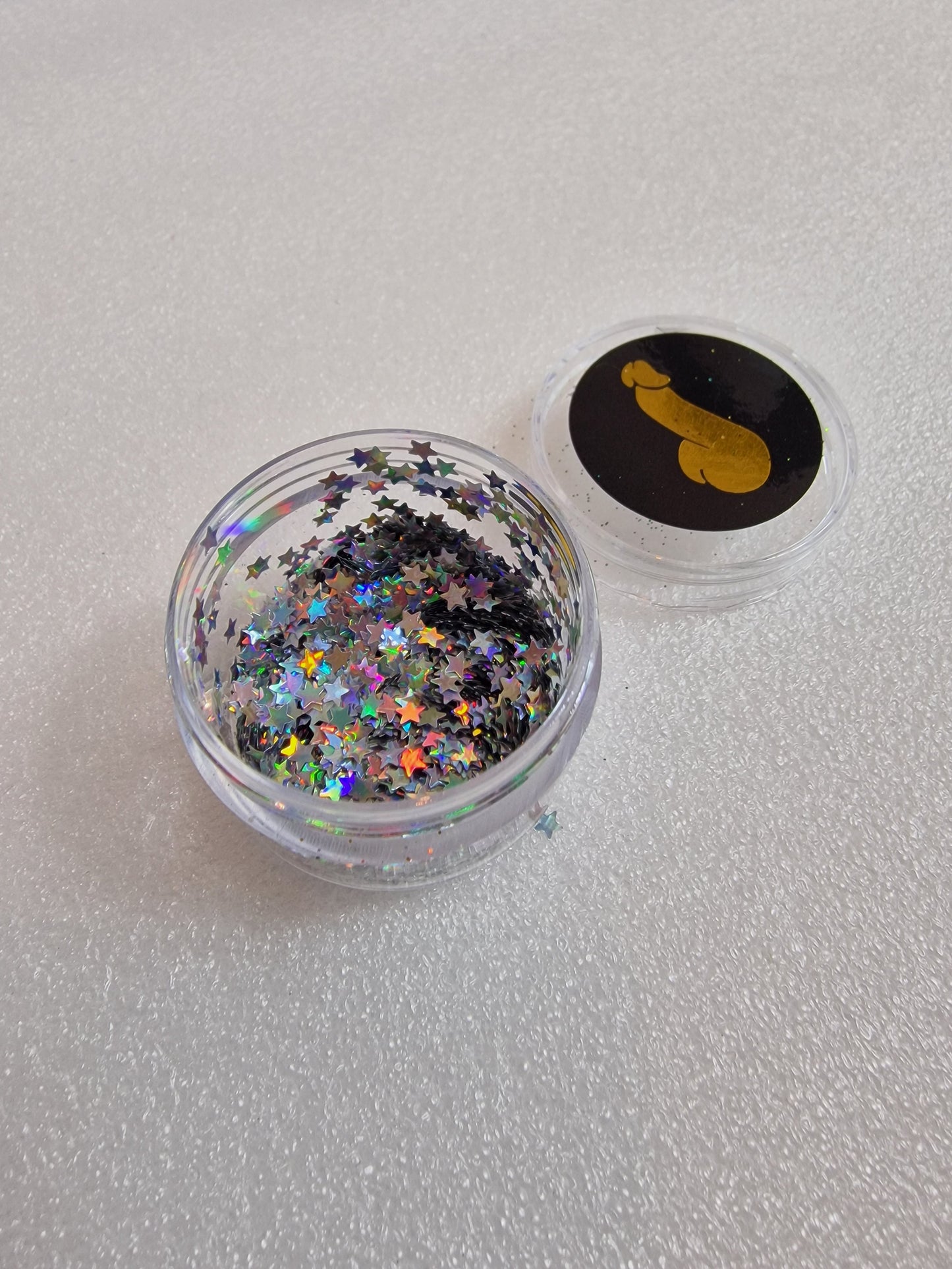 Glitter i många olika färger