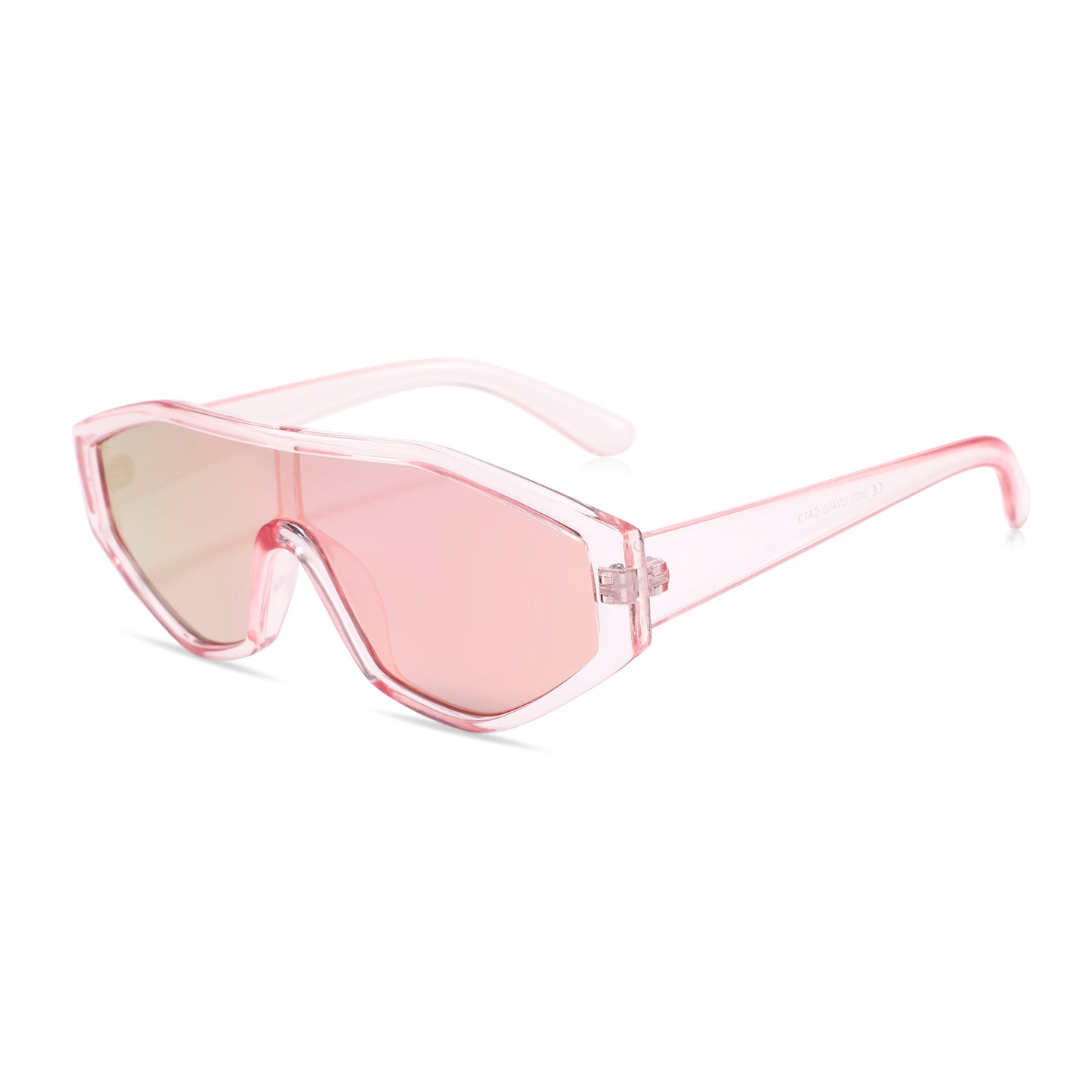 Solglasögon retro med rosa glas, no 121