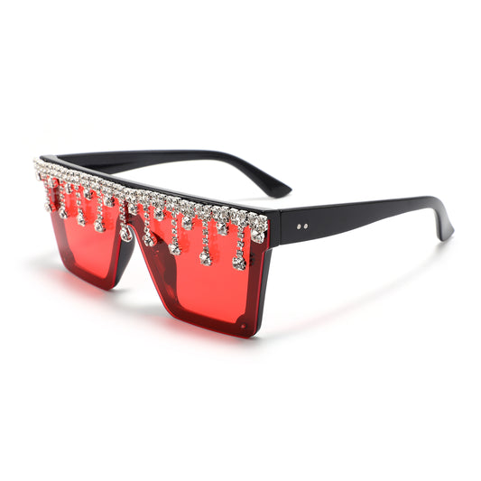 Solglasögon med rött glas, no 118