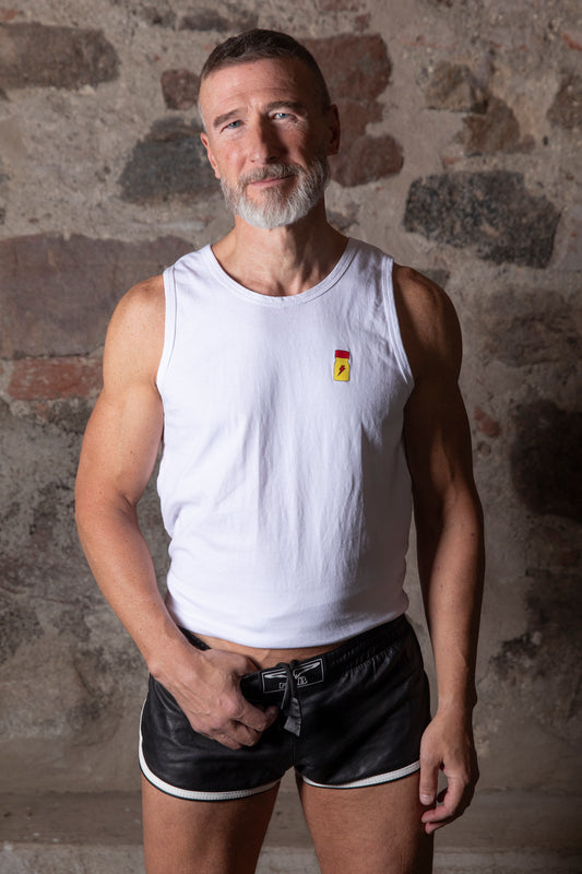 Tank top - with printed poppers