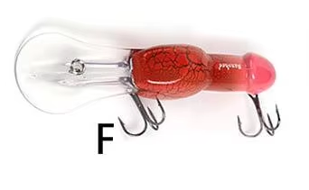 Roligt fiskedrag vobbler som snopp, 5 varianter