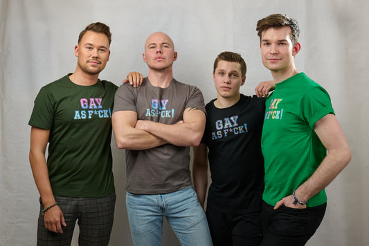 Camiseta con estampado Gay as f*ck