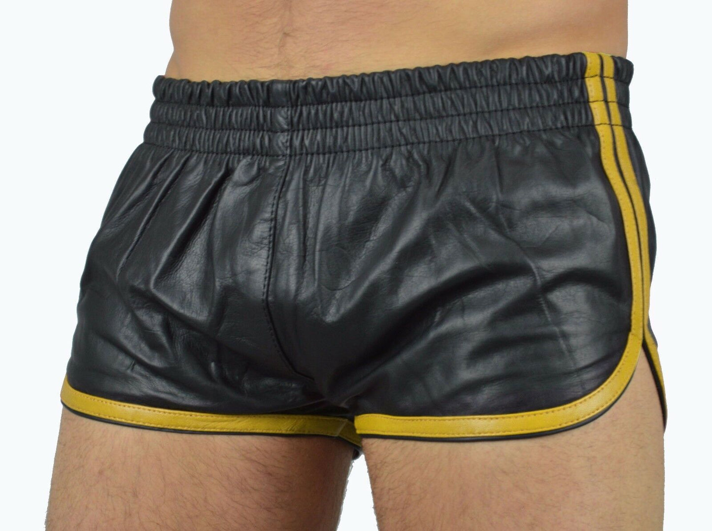 Shorts i läder