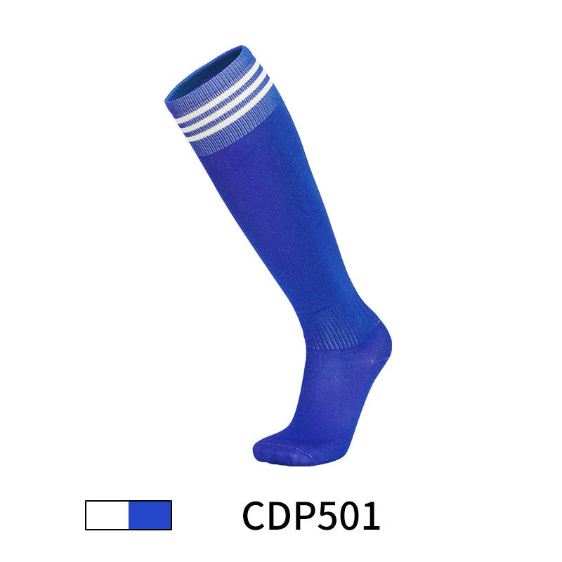 Socken, Fußballsocken oder Sportsocken, blau weiß