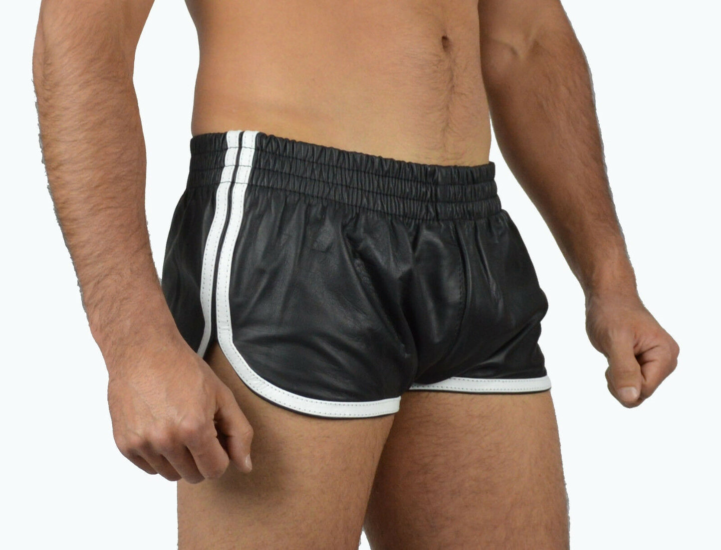 Shorts i läder