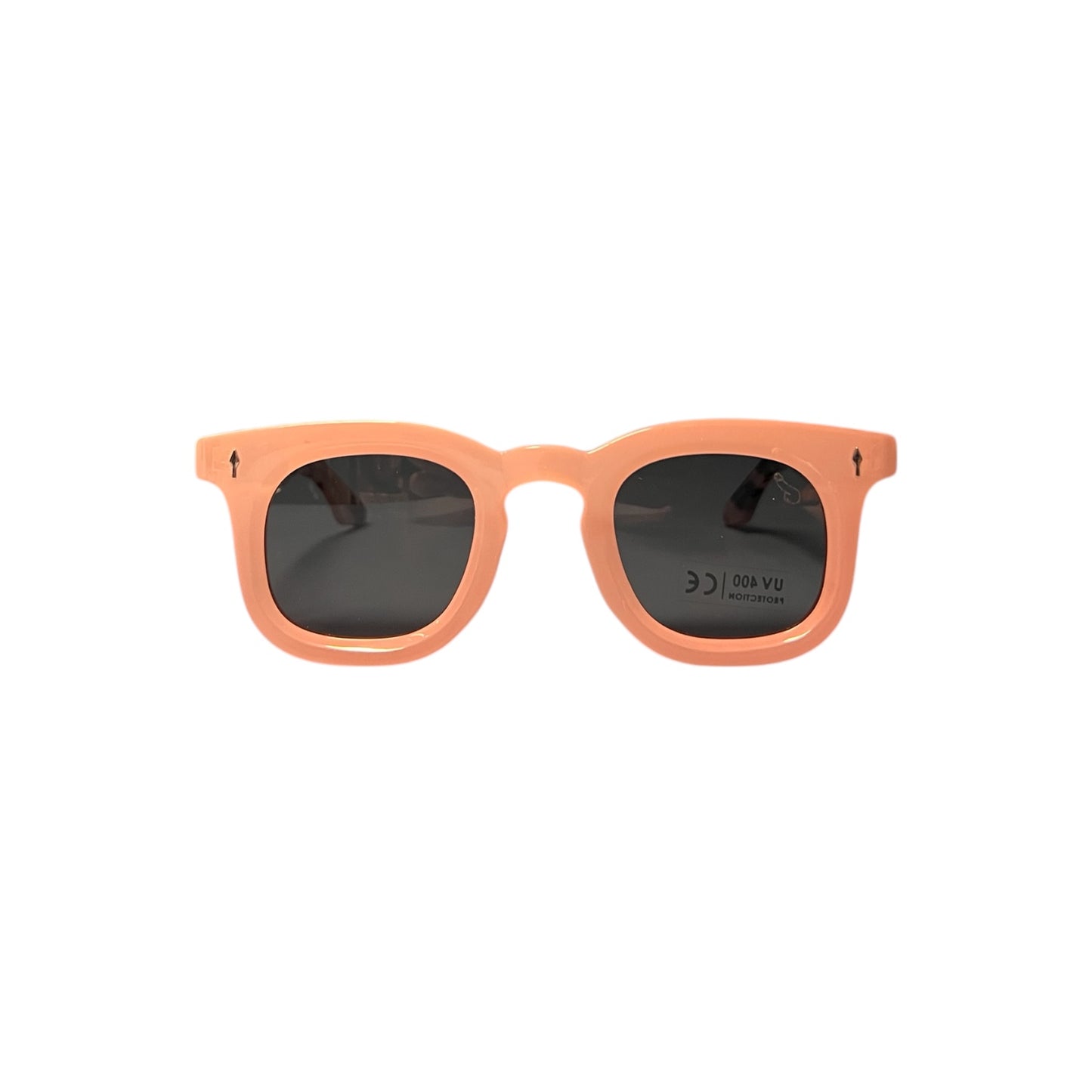 Sonnenbrille mit rosa Bügeln und gesprenkelten Scharnieren Nr. 131