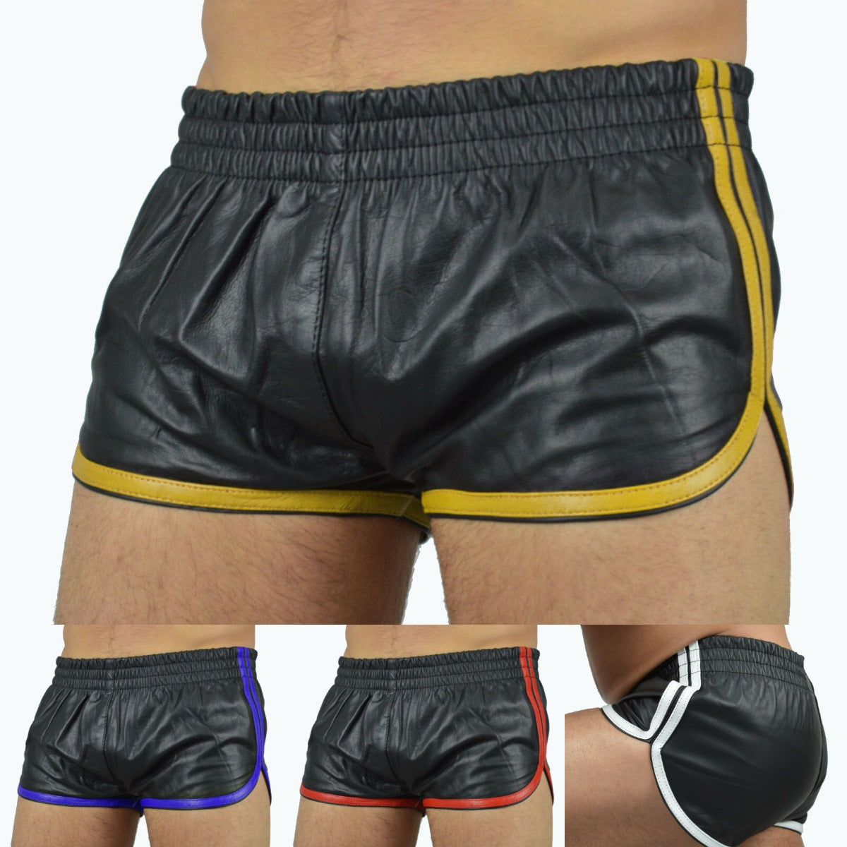 Shorts i läder