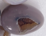 Tumlad agat kristallägg med geoder, 5-7 cm