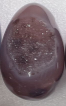 Tumlad agat kristallägg med geoder, 5-7 cm