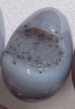 Tumlad agat kristallägg med geoder, 5-7 cm