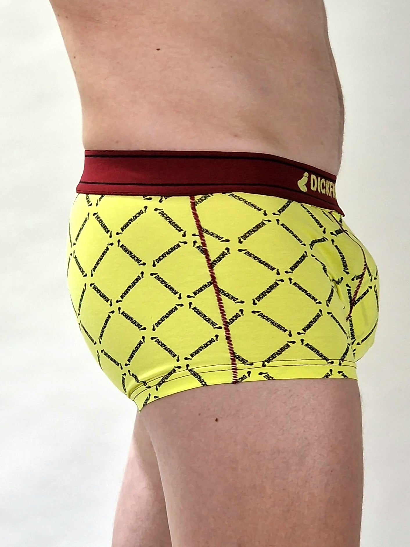 Calzoncillos, calzoncillos o bóxers ajustados de color amarillo-rojo, inspirados en los poppers, Rush