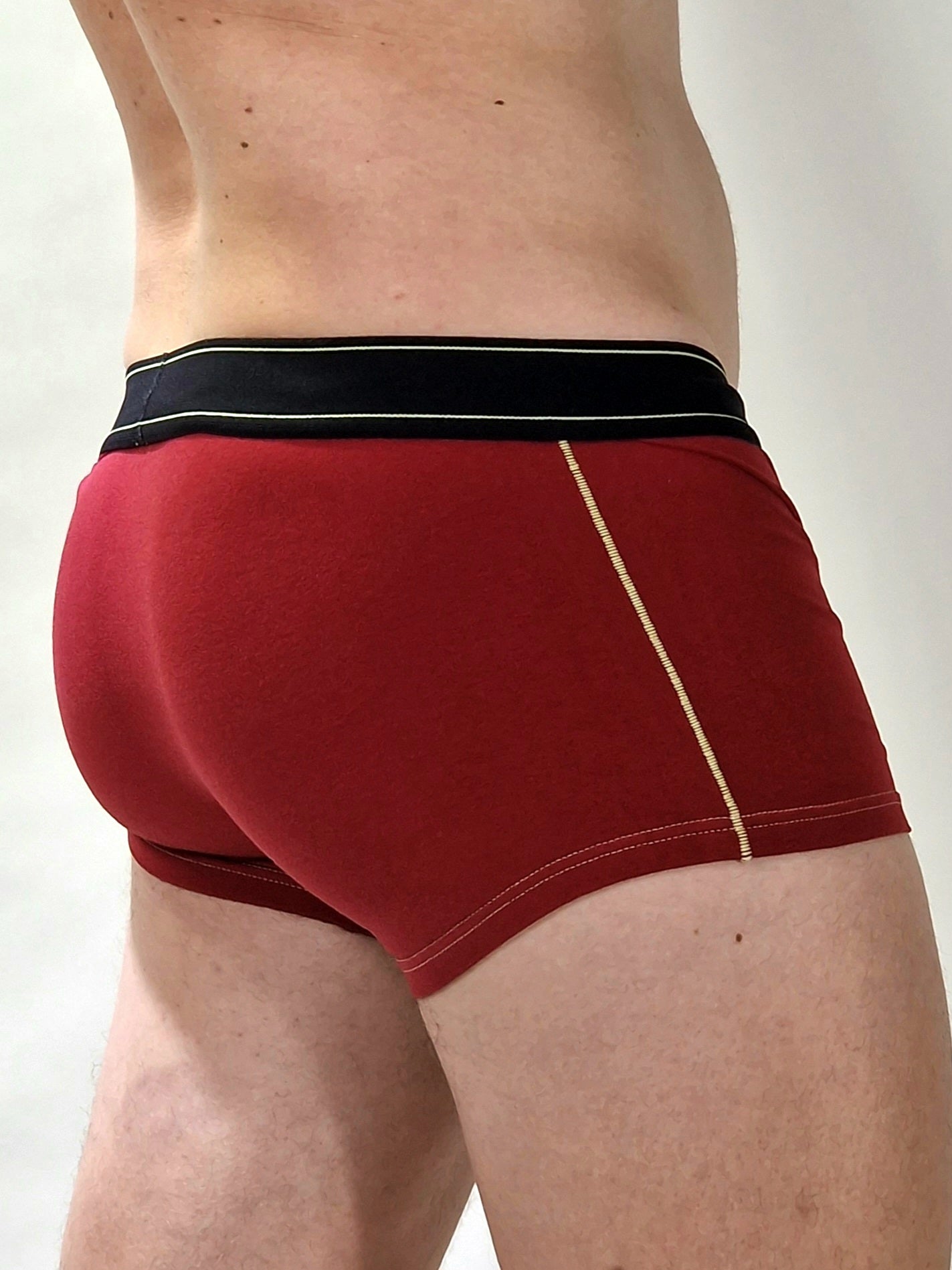 Schwarze rote Boxershorts, Unterhosen