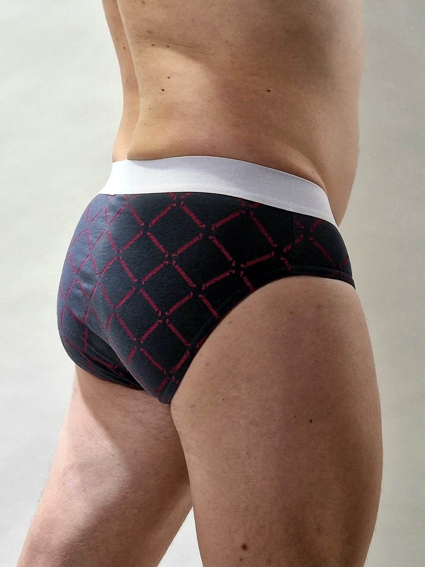 Briefs - DF Marinblå, röd